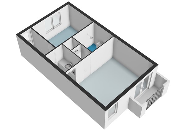 Floorplan - Bernard Shawsingel 172, 1102 VD Amsterdam